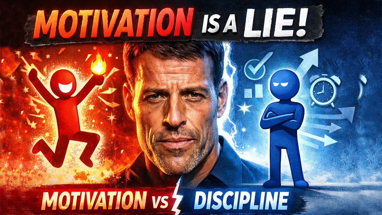 Why Tony Robbins Says Motivation Is a Lie? | Tony Robbins Explains the Truth About Discipline