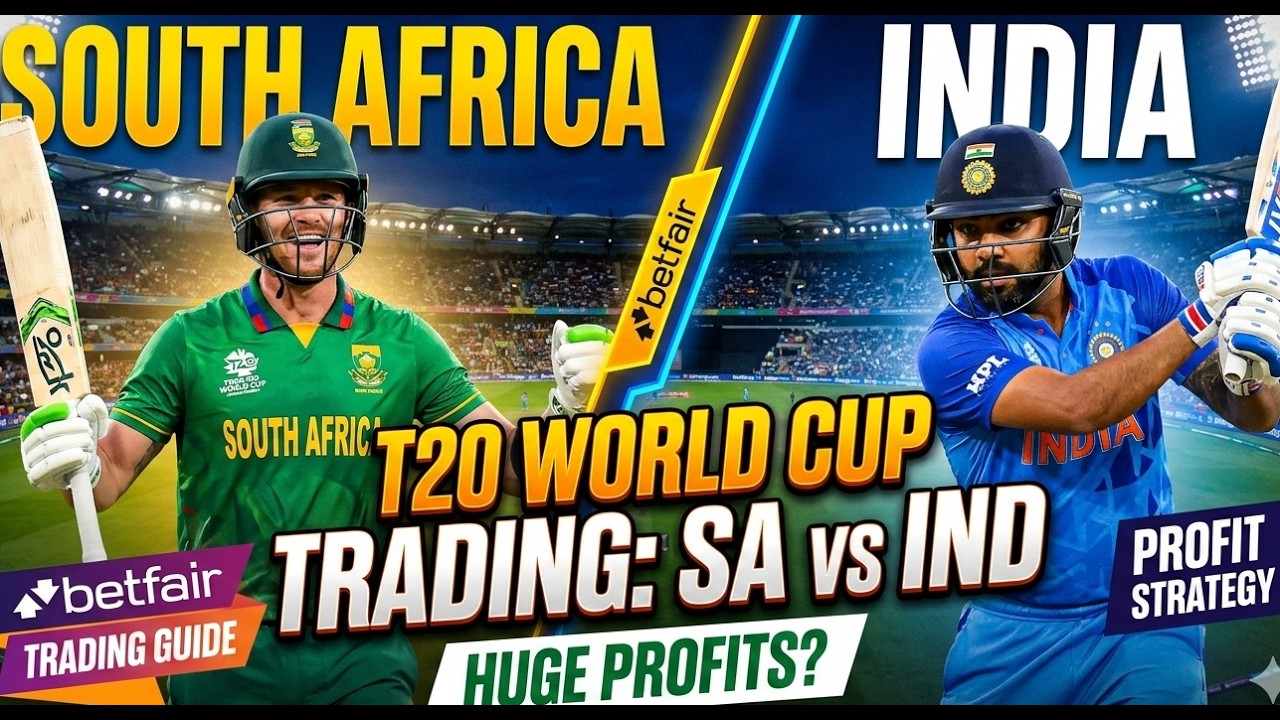 T20 World Cup Cricket Trading on Betfair - South Africa Vs India