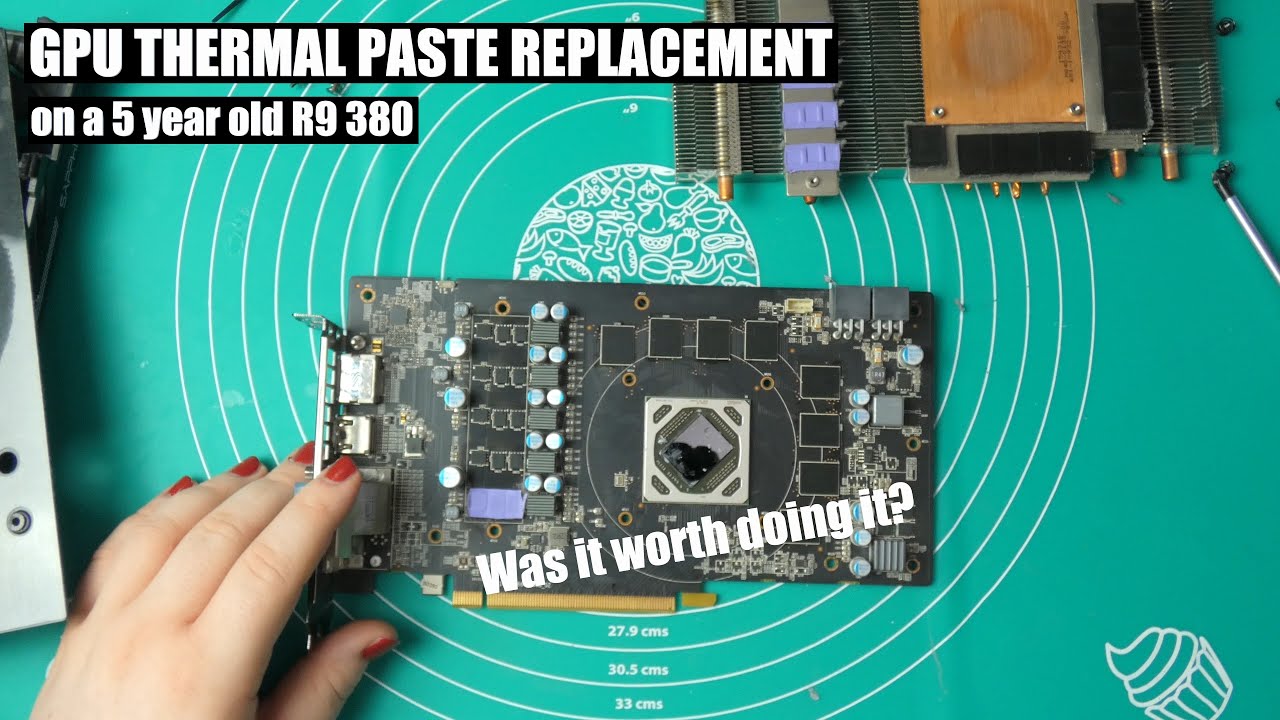Improving Temperatures on my 5 year old Sapphire R9 380 - not as much as I hoped for.
