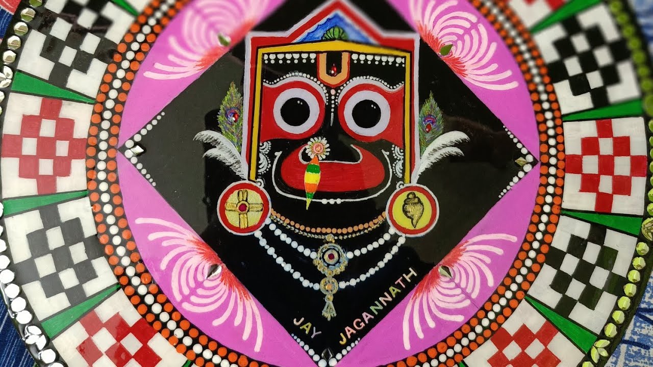 Lord Jagannath art / pasapali border / mandla painting