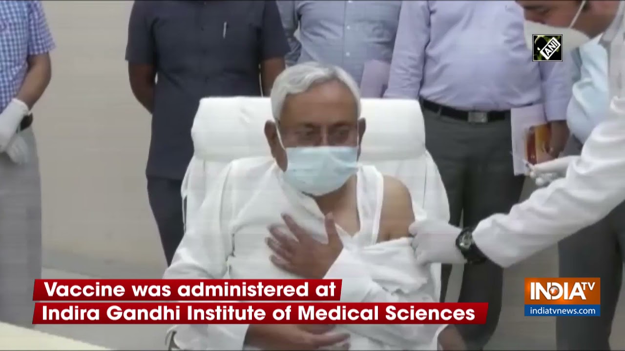 Bihar CM takes 2nd dose of COVID vaccine at Patna's IGIMS