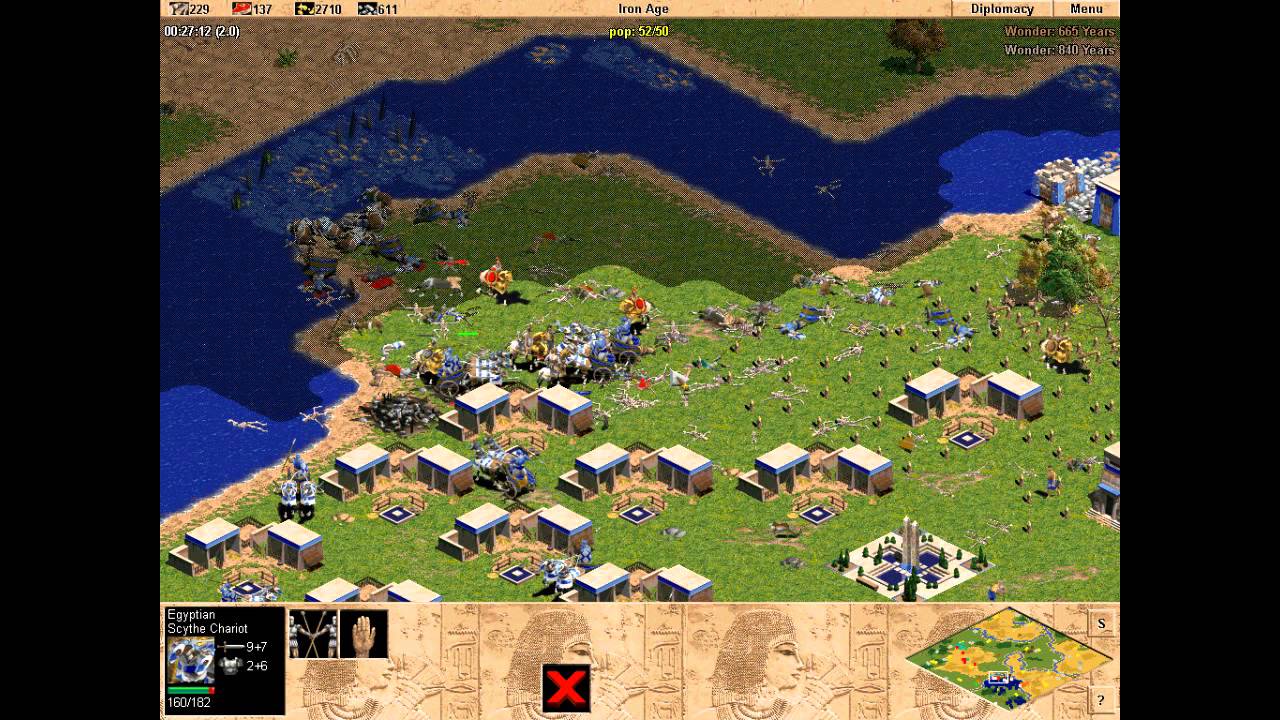 Egypt vs 7 Hardest Yamatos. Random map battle. Age of Empires. Rise of Rome
