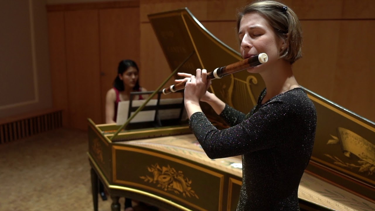 Graun Sonata for flute and basso continuo in D major. Allegro