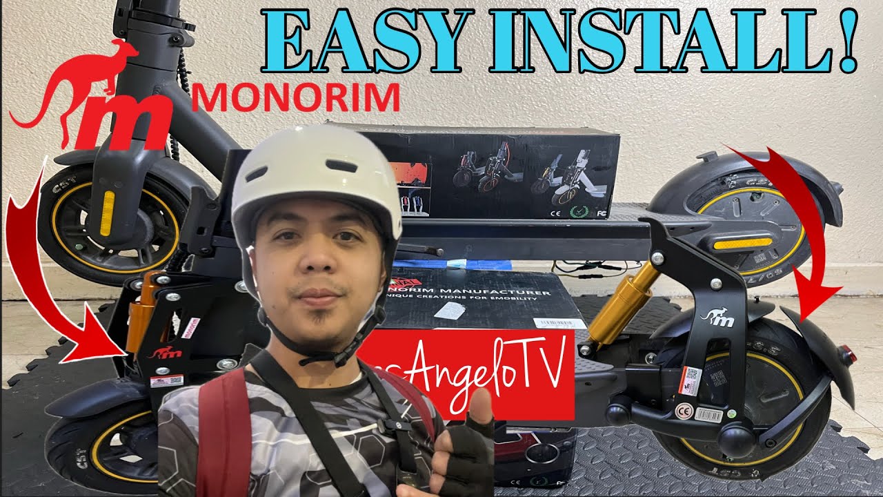 How To Easy Install Front & Rear Monorim Suspension + Review!! | Ninebot Max G30 | James Angelo TV