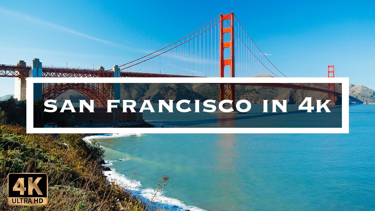 5 Minutes of SAN FRANCISCO Beautiful Aerial Drone Stock Footage in 4K