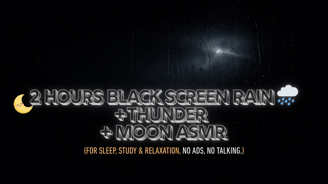 Deep Sleep with Thunderstorm 🌧 Rain ASMR No Talking