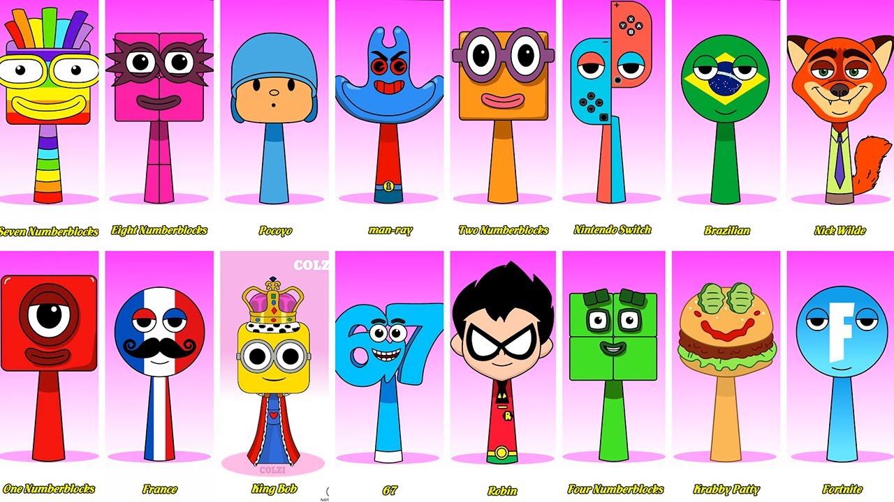 Incredibox Sprunki OC Phase 1 to Phase 3 Diamond, Shelly, Pato, Gingerbreath, Steven, Buttercupư