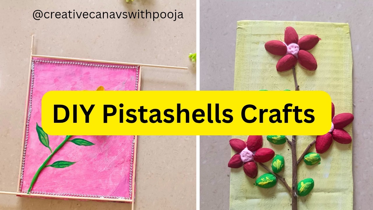 How to Make Wall Hanging decor crafts|DIY Pistashells Crafts 🤩|Best out of waste Ideas #decor #craft