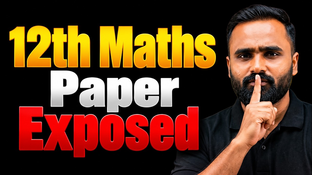 12th Maths Paper Exposed |Board Exam 2027|Pradeep Giri Sir