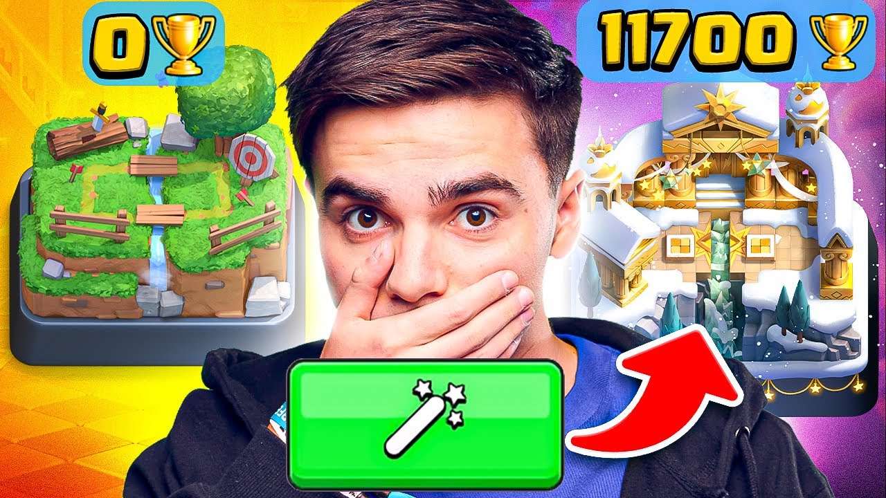 Le MODE IMPOSSIBLE de CLASH ROYALE JUSQU'AU 11700 TROPHÉES !!