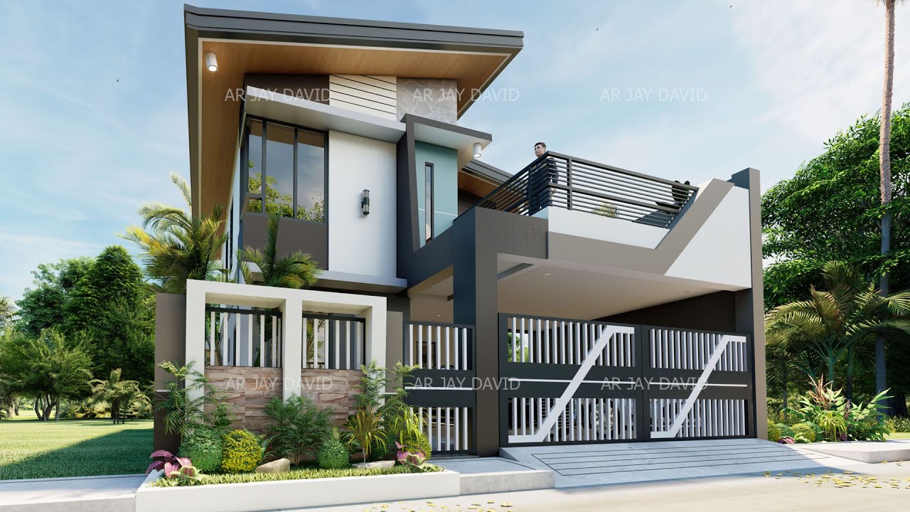 2 Storey House Design - 4 BEDROOMS