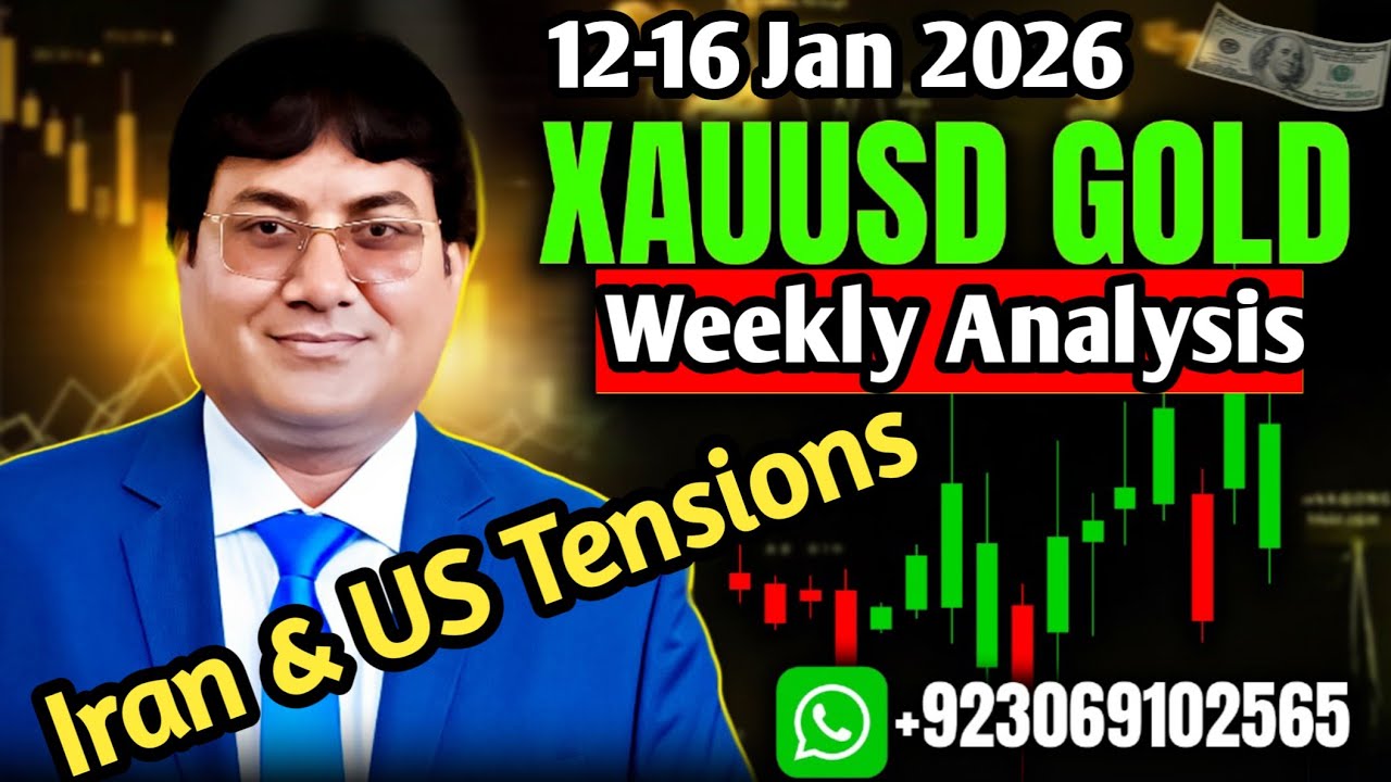 xauusd weekly analysis today hindi 12-16 Jan 2026 | gold prediction nextweek oil forex forecast news