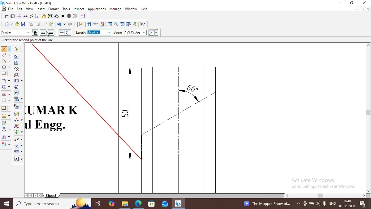 Development of a Truncated Vertical Cylinder