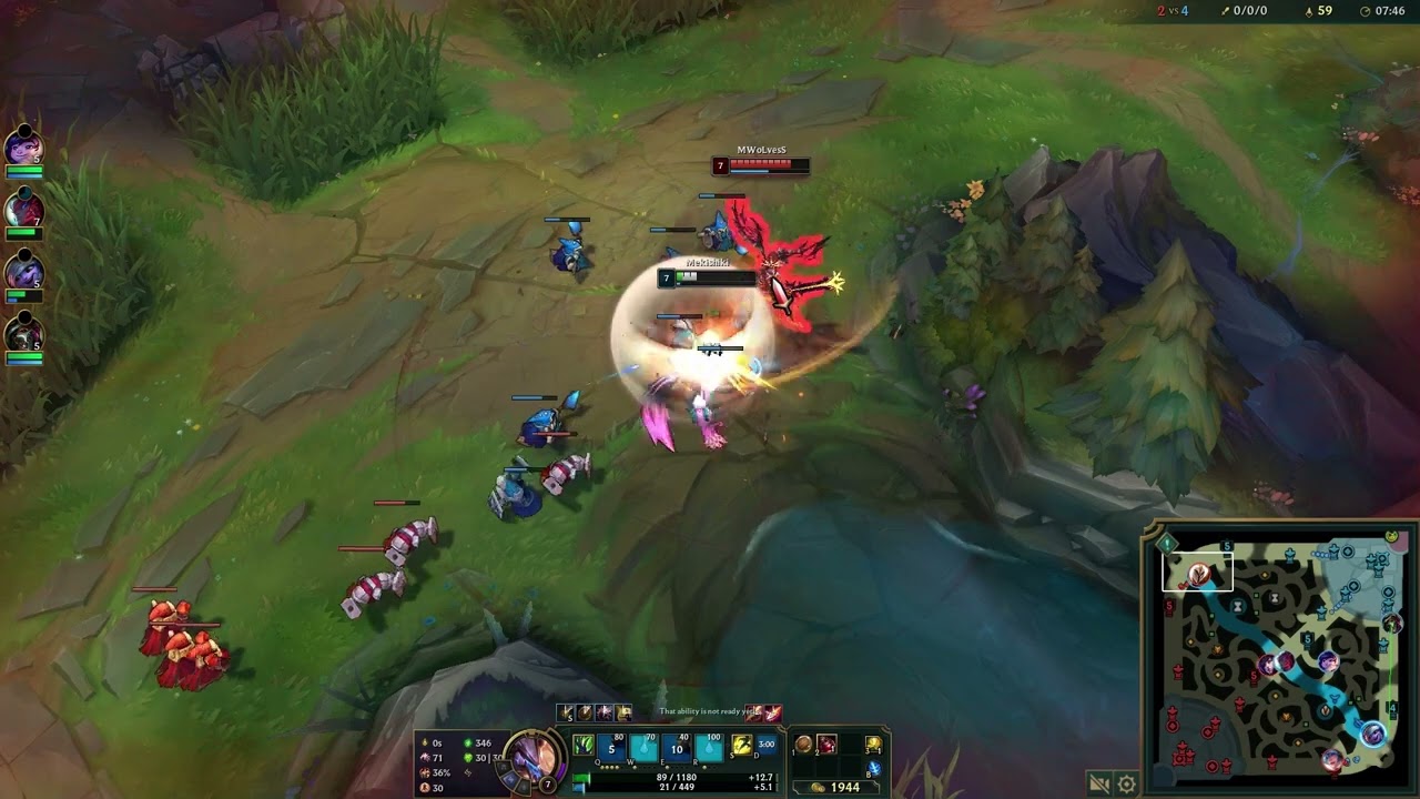 Warwick - Kayle 1v1 auto fight