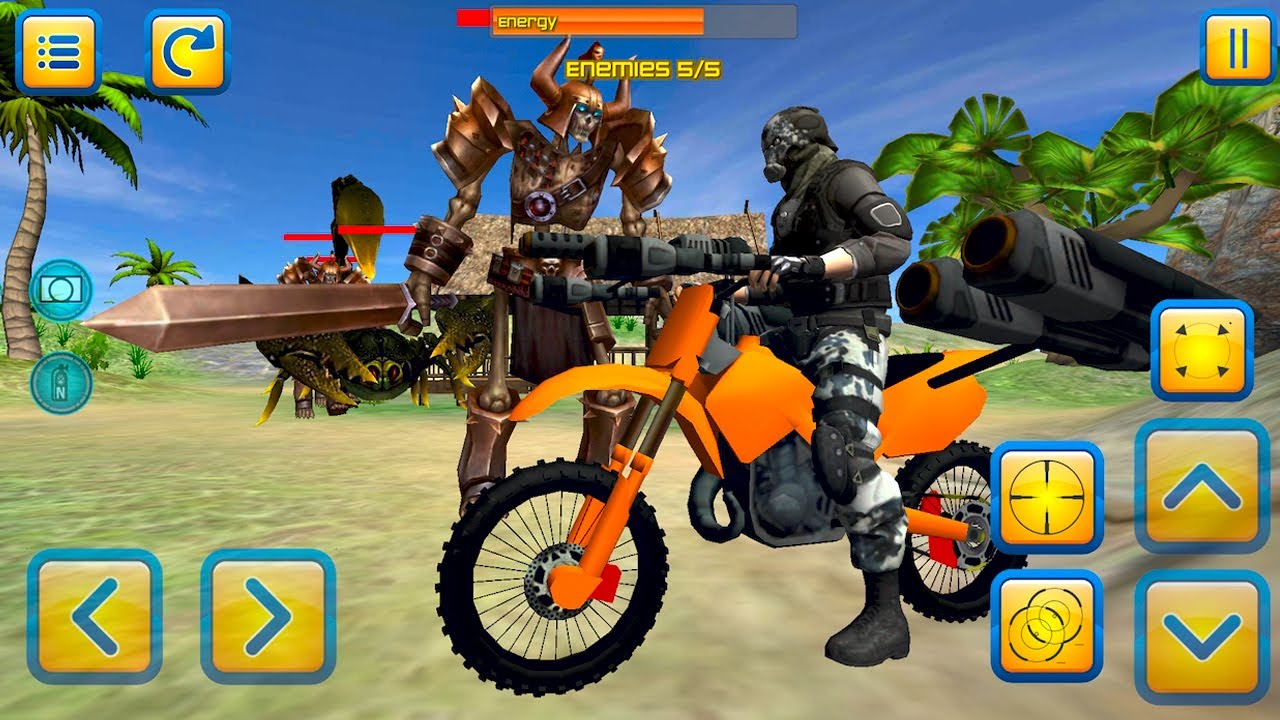 Motorbike Beach Fighter 3D - Motorbike Shooting and Simulator Game | Android Gameplay