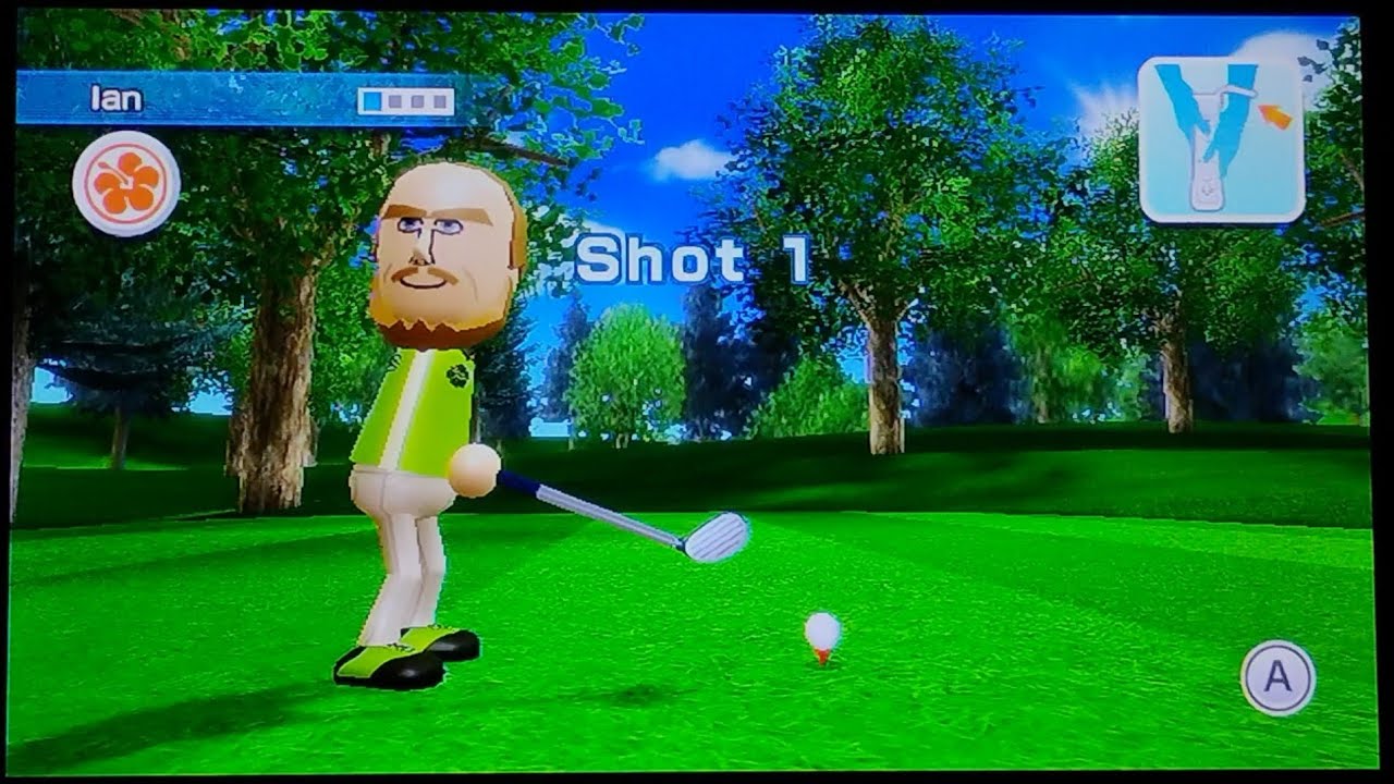 Wii Sports Resort ⛵🌊 Golf ⛳- 3️⃣-Holes Resort Courses 