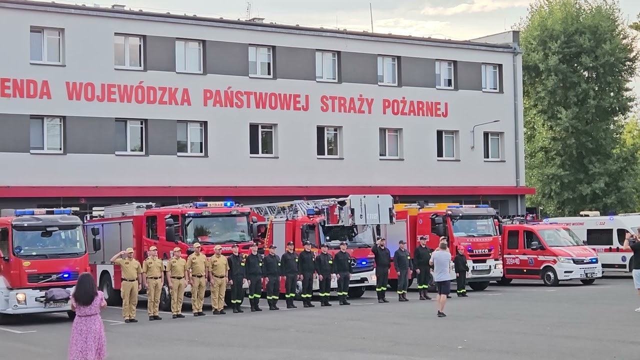 JRG 2 OPOLE Z HOŁDEM DLA ZMARŁYCH STRAŻAKÓW Z POZNANIA