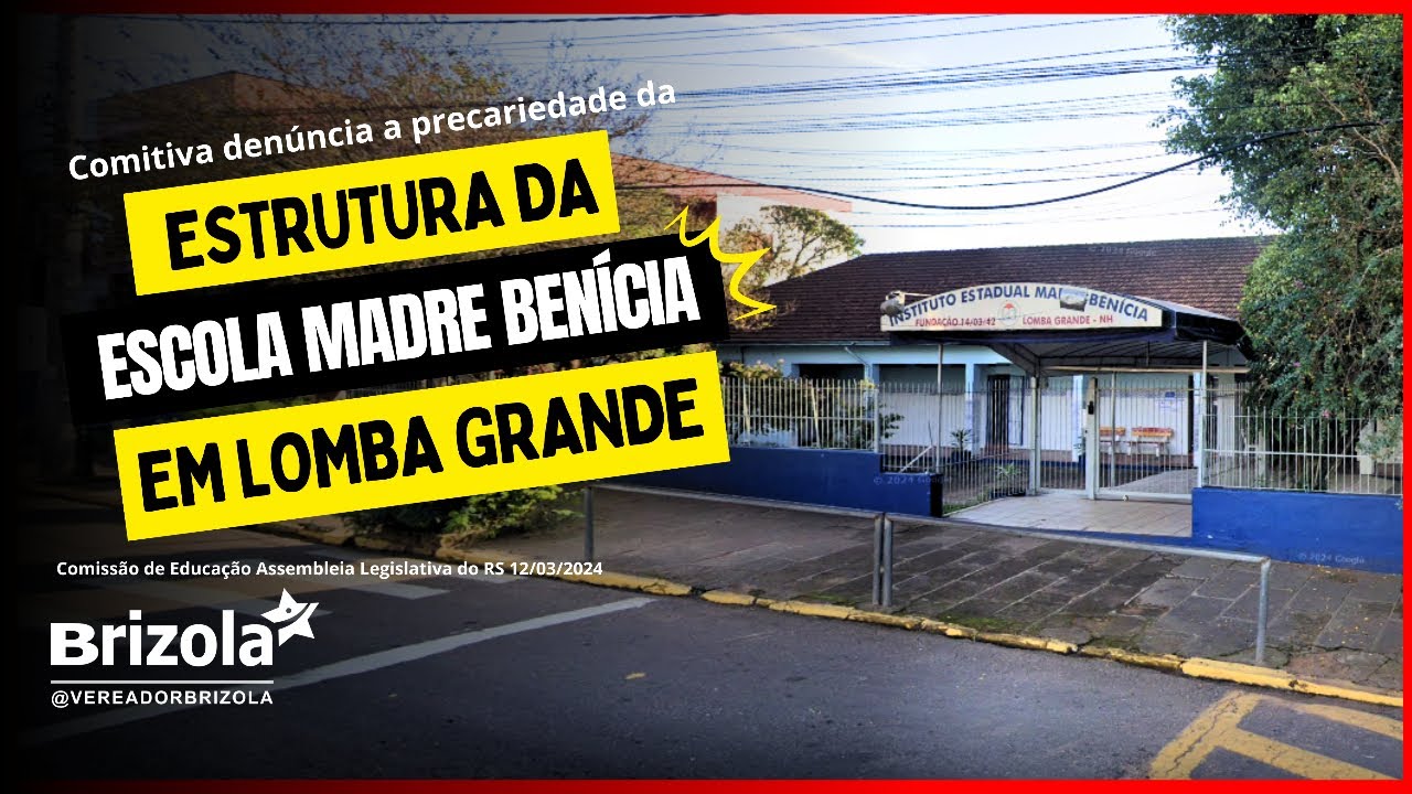 ESTRUTURA DA ESCOLA MADRE BENÍCIA (Em Lomba Grande)