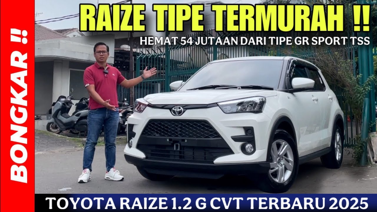 Bongkar !! TOYOTA RAIZE 1.2 G CVT 2025 EXTERIOR INTERIOR || YAKIN TIGGO CROSS BISA JADI ANCAMAN ??