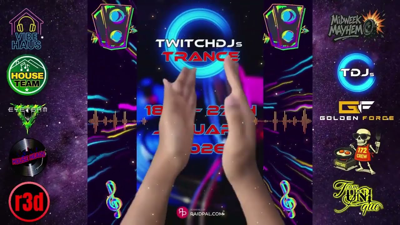 Twitch Djs TRANCE February Raid Train