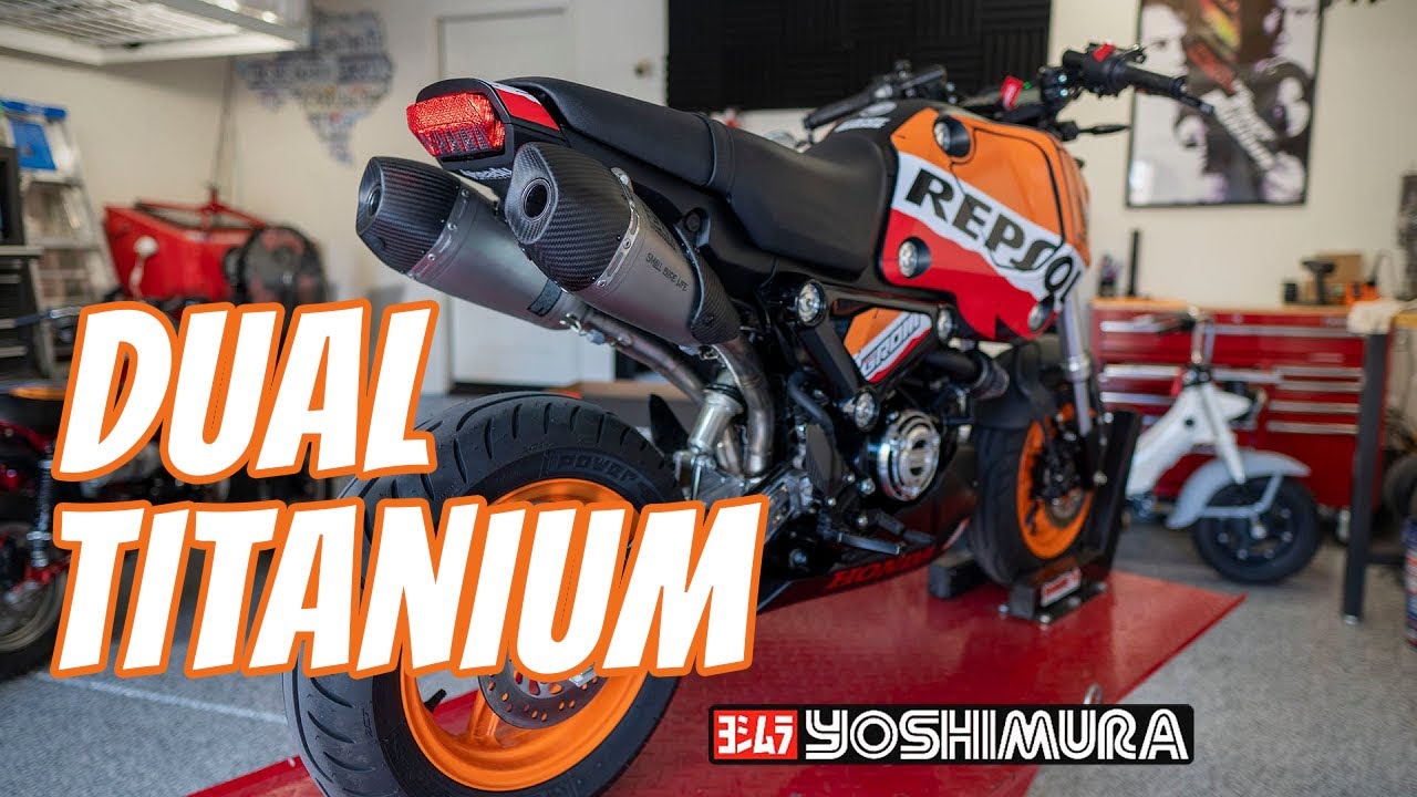 Yoshimura Dual RS-9T Titanium Exhaust for the 2022 Honda Grom