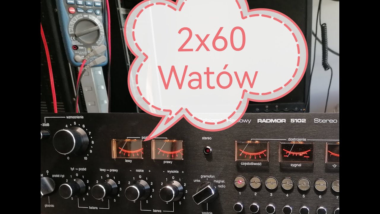 Prosty sposób na zwiększenie mocy 2x60 watów Radmor 5102