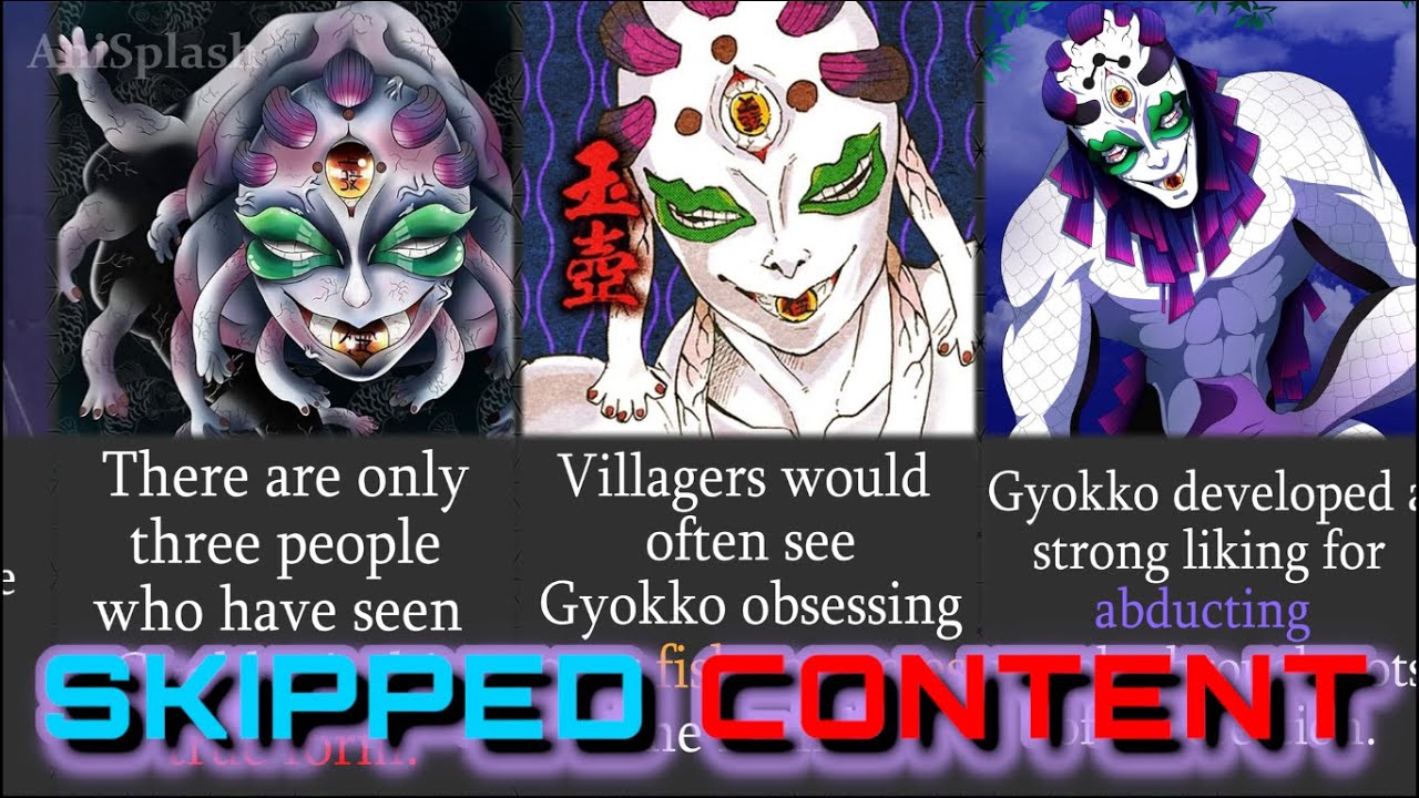THE MOST HORRIFYING FACTS ABOUT GYOKKO FROM DEMON SLAYER THAT YOU MAY HAVE NOT KNOWN | UPPER MOON 5