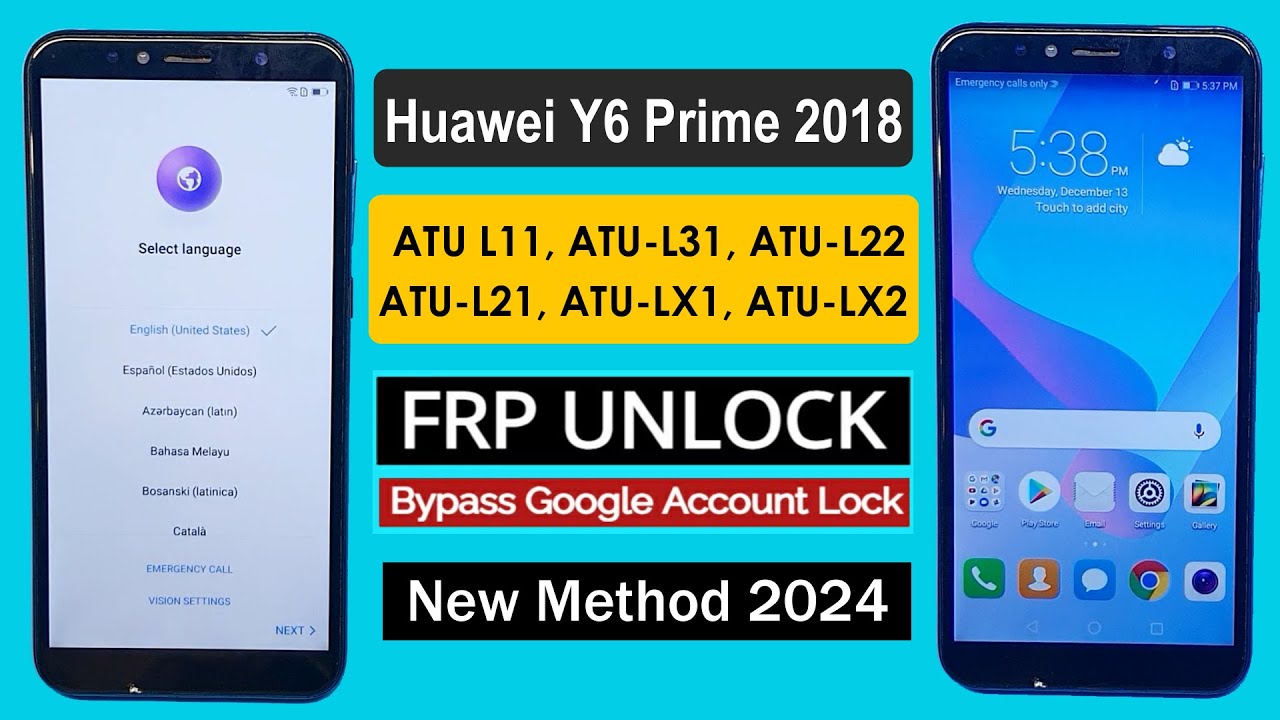 Huawei y6 prime 2018 Frp Bypass | Huawei Y6 ATU L11 Frp Bypass Without Pc | Huawei FRP Unlock