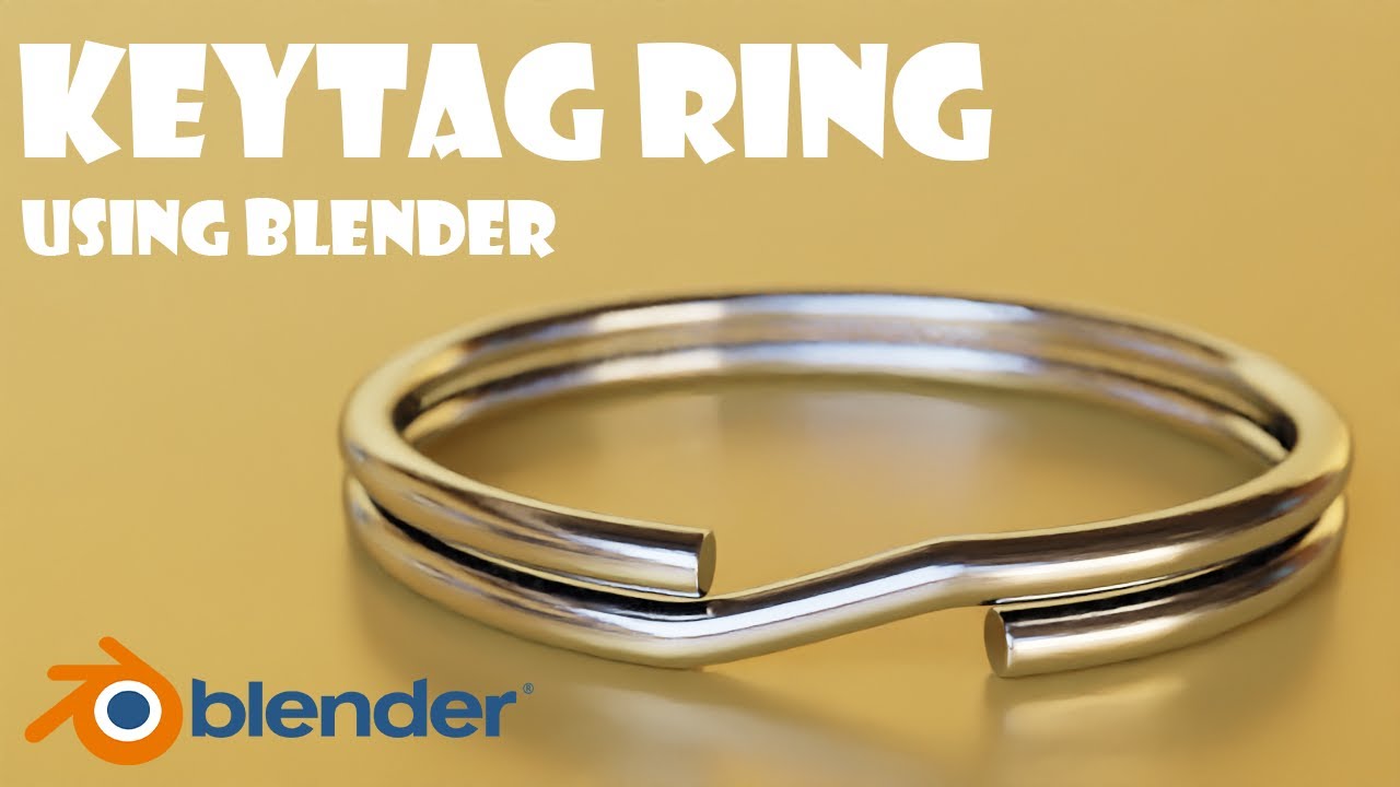 Key Ring design in blender 2023