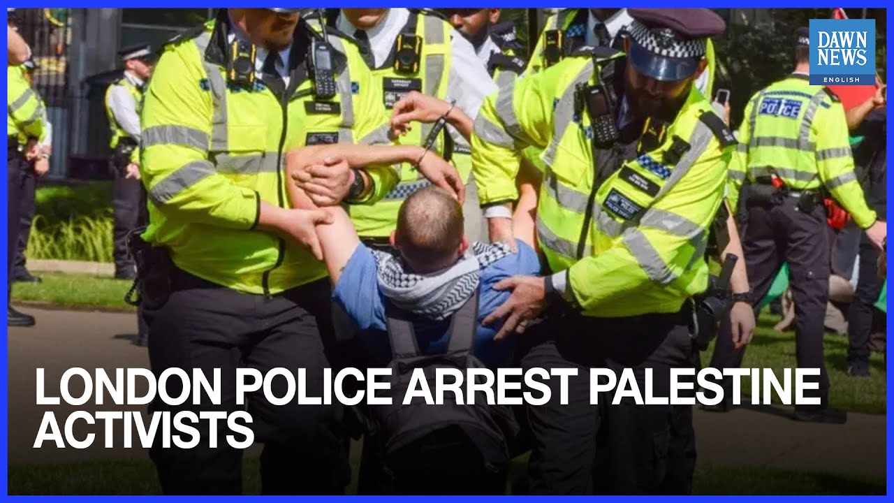 London Protesters Arrested as Hundreds of Police Crack Down on Palestine Action Demonstration