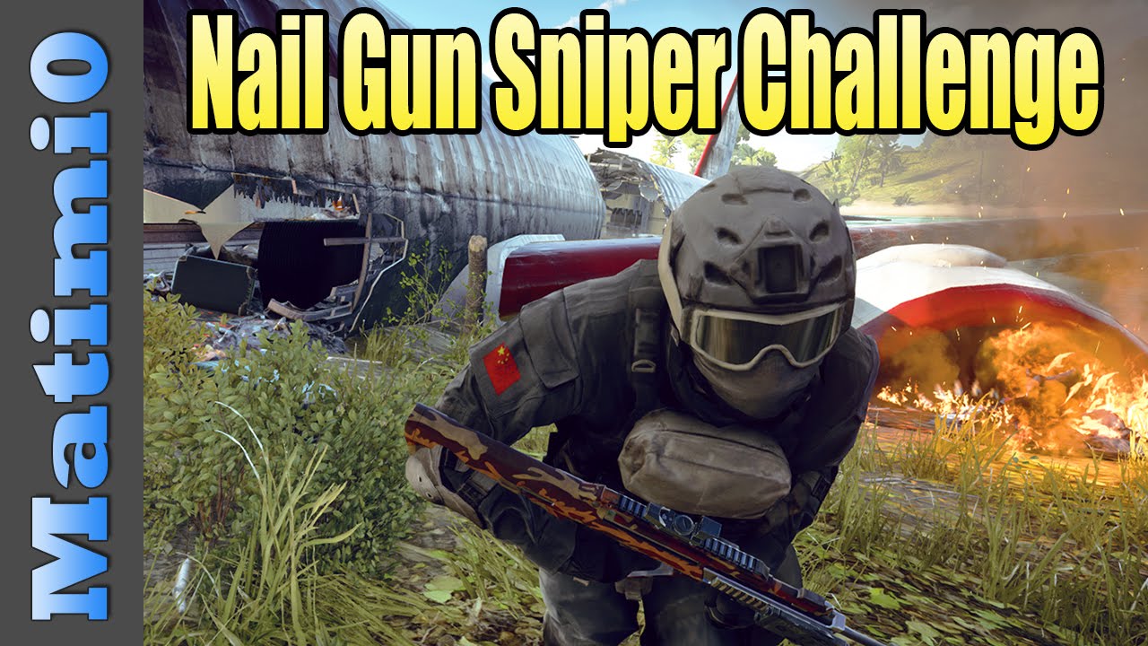 Nail Gun Sniper - Terrible Weapon Challenge - Battlefield 4