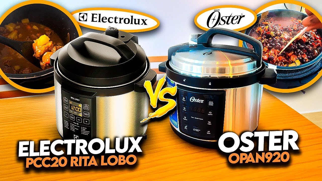 🥘 Qual a MELHOR PANELA DE PRESSÃO ELÉTRICA? Comparativo Electrolux PCC20 Rita Lobo VS Oster OPAN920