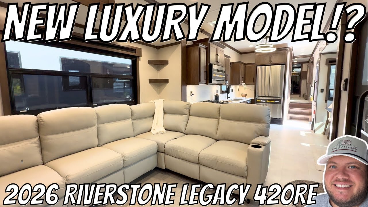 New Riverstone Model!? 2026 Riverstone Legacy 420RE | Rear Entertainment Luxury 5th Wheel