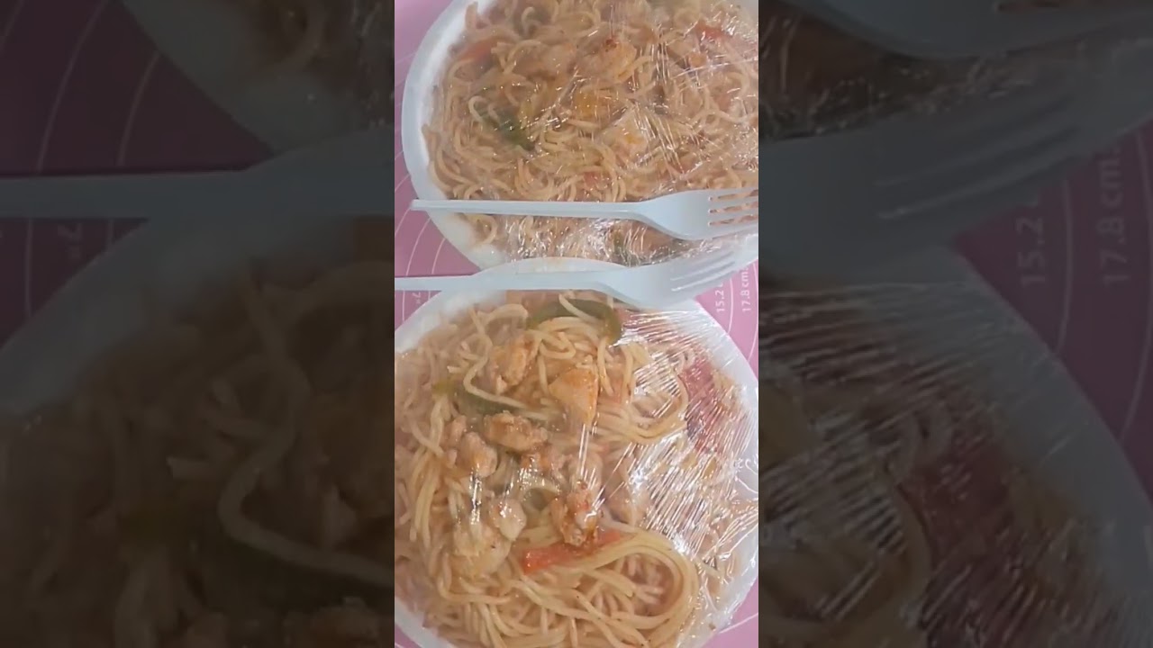 chicken espghtti by cooking with Sadaf like and sabzcaib