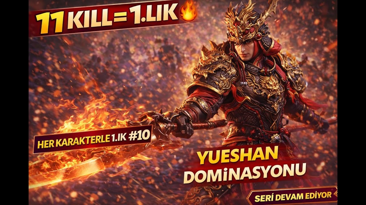 HER KARAKTERLE 1.LİK #10 🐉 | Yueshan ile 11 KILL! 🔥 Dragon Shadow | Naraka Bladepoint