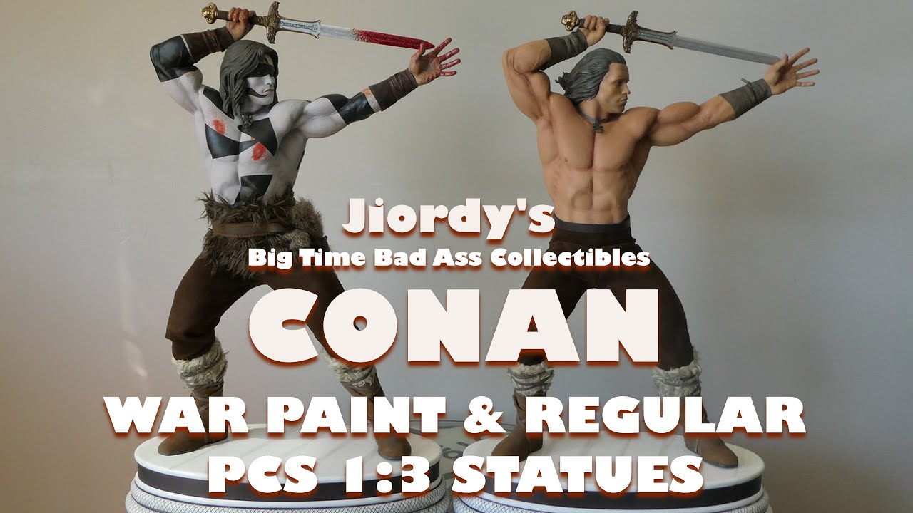 PCS CONAN the Barbarian Statue 1:3 War Paint Exclusive & Regular Schwarzenegger