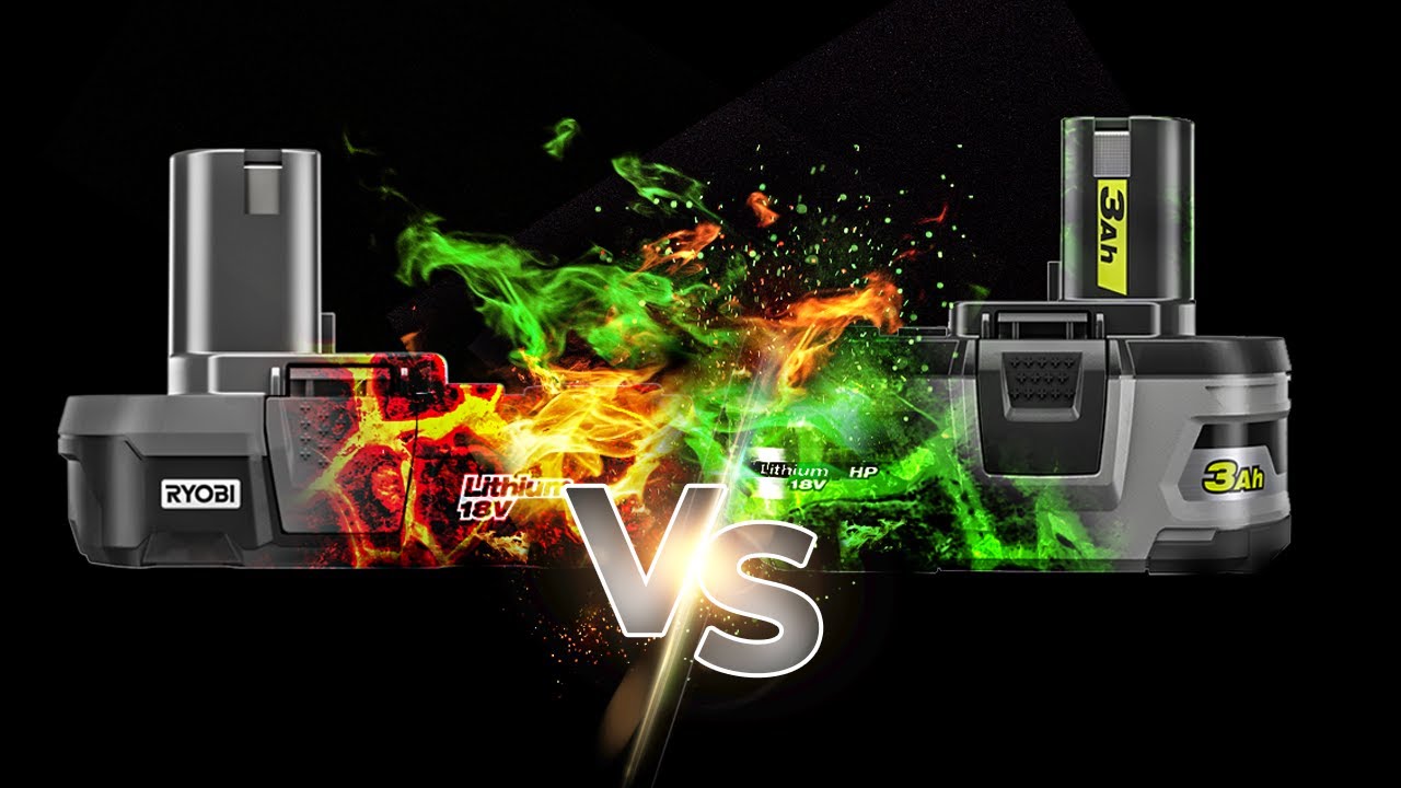 Ryobi HP VS Standard Battery