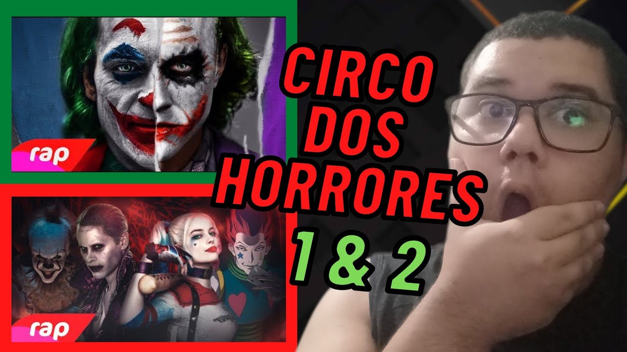 REACT Rap do Coringa, Arlequina, Hisoka e Pennywise - CIRCO DOS HORRORES 1 & 2 | NERD HITS 7 Minutoz