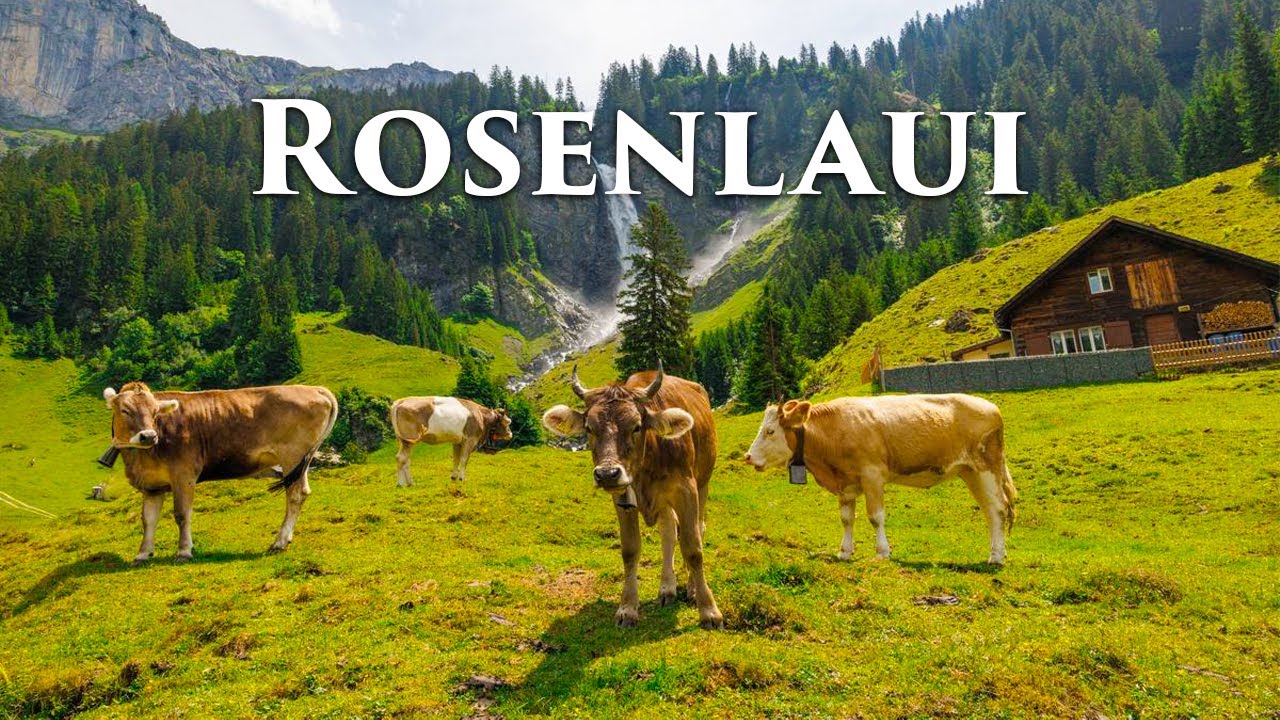 Rosenlaui Valley, Switzerland 4K - Unbelievable Waterfalls On Earth - Nature 4K Video UltraHD