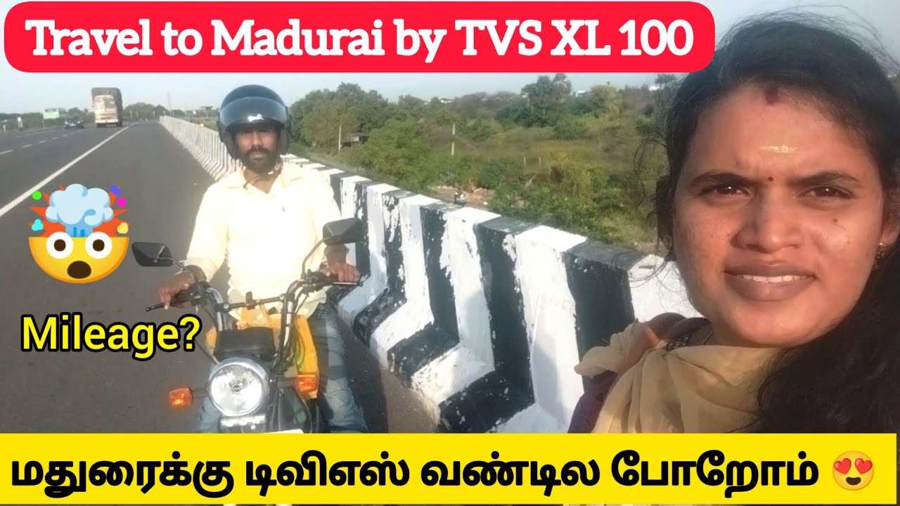 Sattur to Madurai bike trip by TVS XL 100 🛵| Travel Vlog | Meera Thirumal