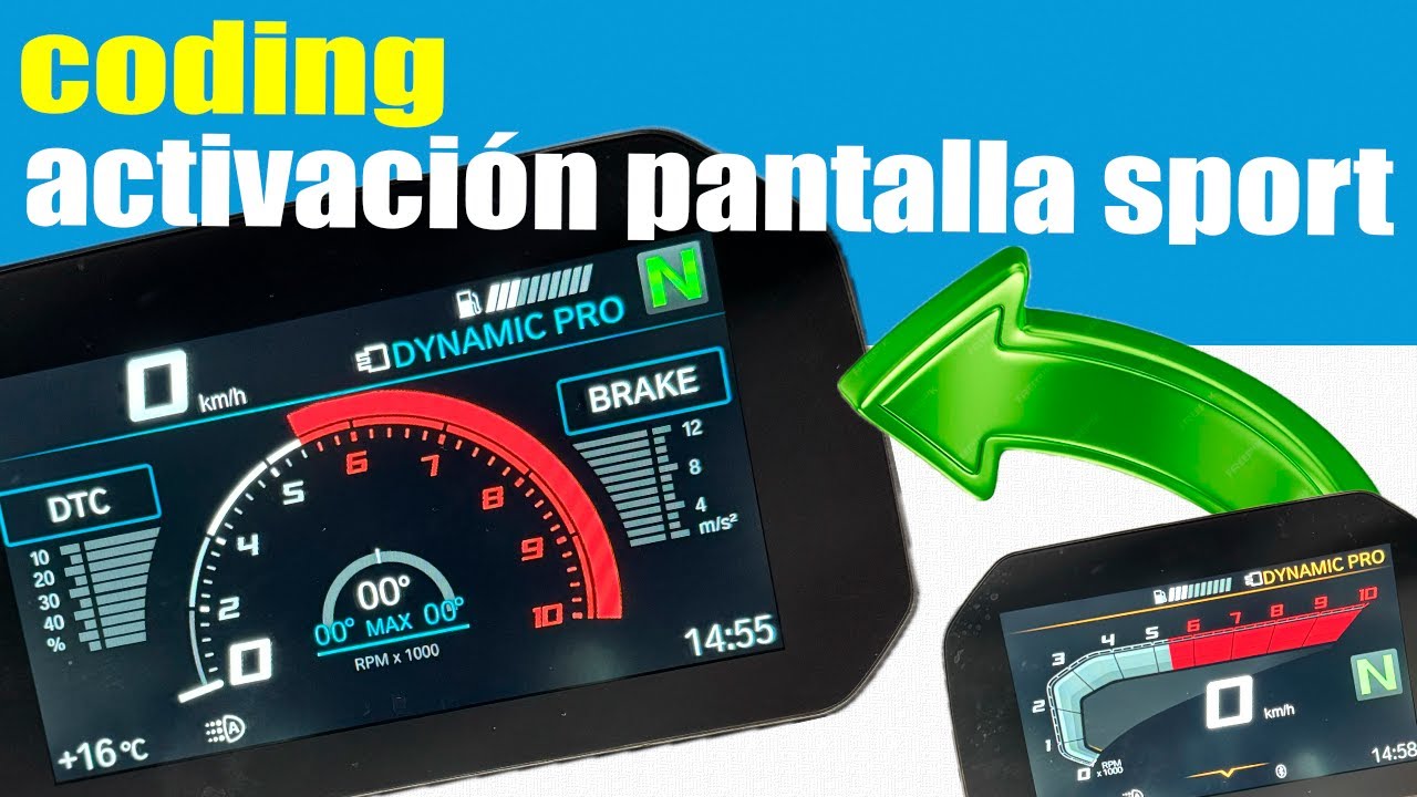 Activación pantalla TFT Sport en BMW Motorrad.