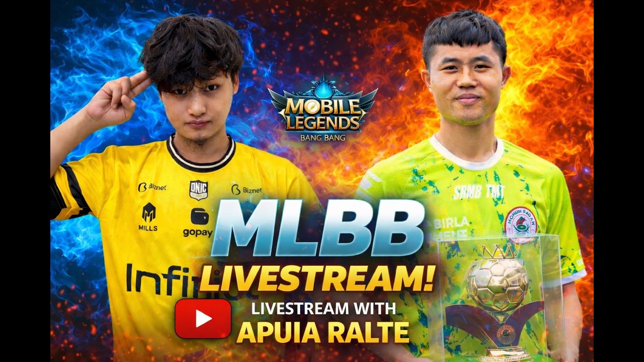 🔴 LIVE WITH APUIA RALTE AND LESKY HYPE - ISL BEST PLAYER AND MIZO RAPPER | ML/ 🔴  LIVE