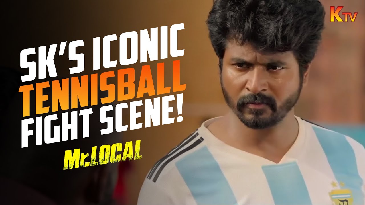 SK&rsquo;s iconic tennisball fight scene! | Mr. Local Movie Scene | Sivakarthikeyan | | Nayanthara | KTV