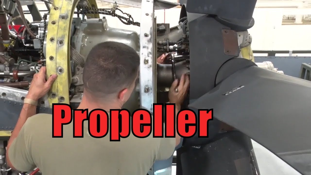 Watch a Giant Propeller Get Replaced from a MASSIVE EC-130J AIRPLANE(2018)