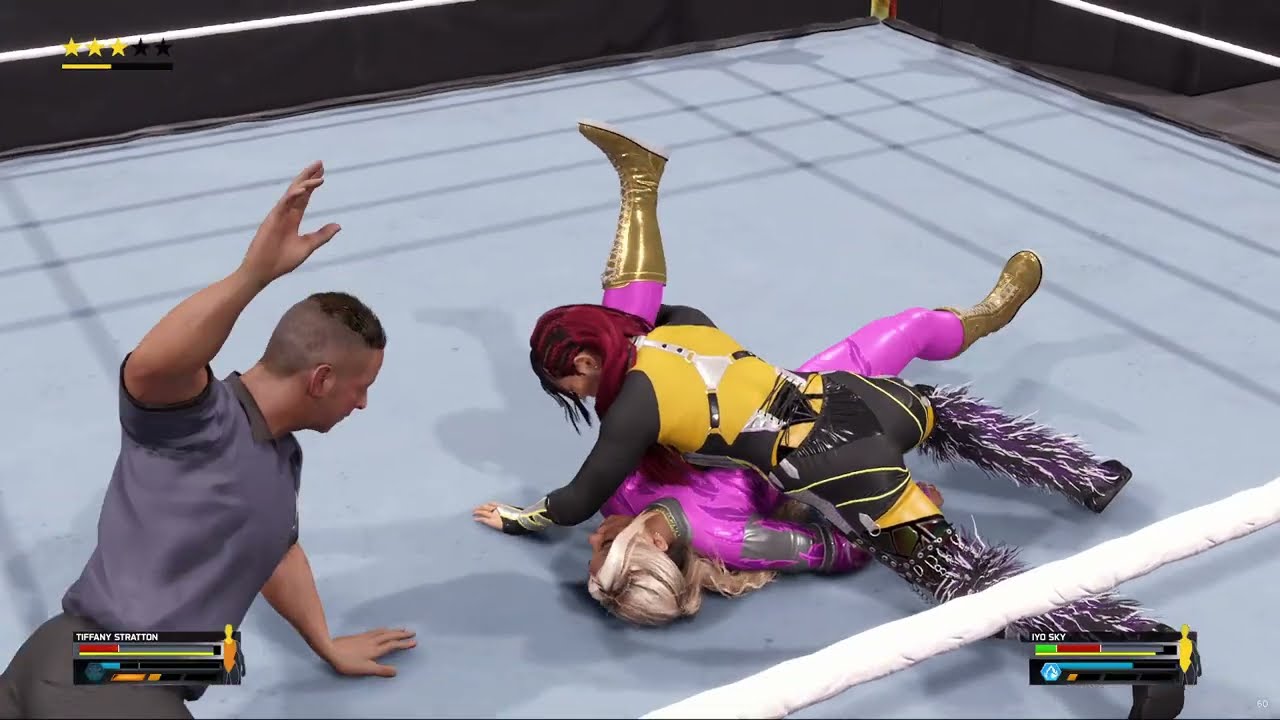 Queen of the ring Finals Tiffany Stratton vs Iyo Sky WWE 2K25 Universe mode