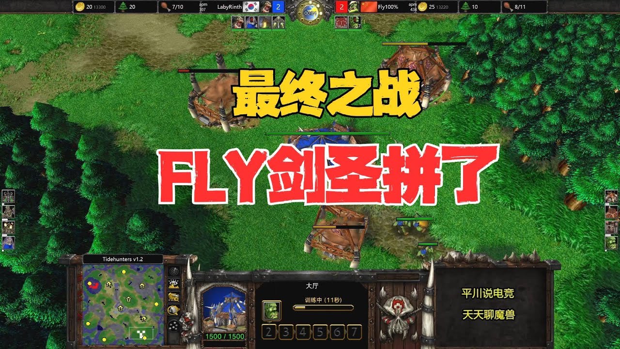 最终之战，极限秒英雄，Fly vs LABY！魔兽争霸3