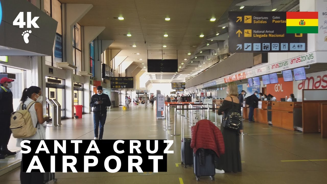 [4K] Arriving and walking from the aircraft to the street.🇧🇴 Viru Viru Airport. Santa Cruz / Bolivia