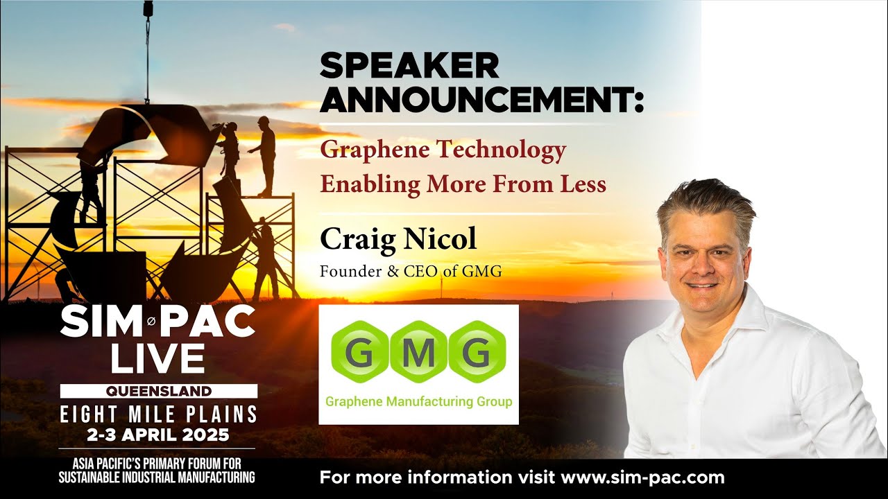 Craig Nicol, Founder & CEO, Graphene Manufacturing Group (GMG) - Enabling more from less.