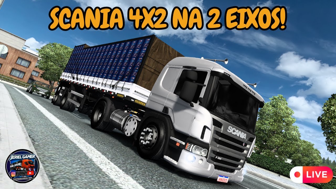 ETS2 1.57 - SCANIA P360 BUDOGUINHA NA 2 EIXOS BORA PRA RODAGEM - #est2 #shortlive #gameplay #aovivo