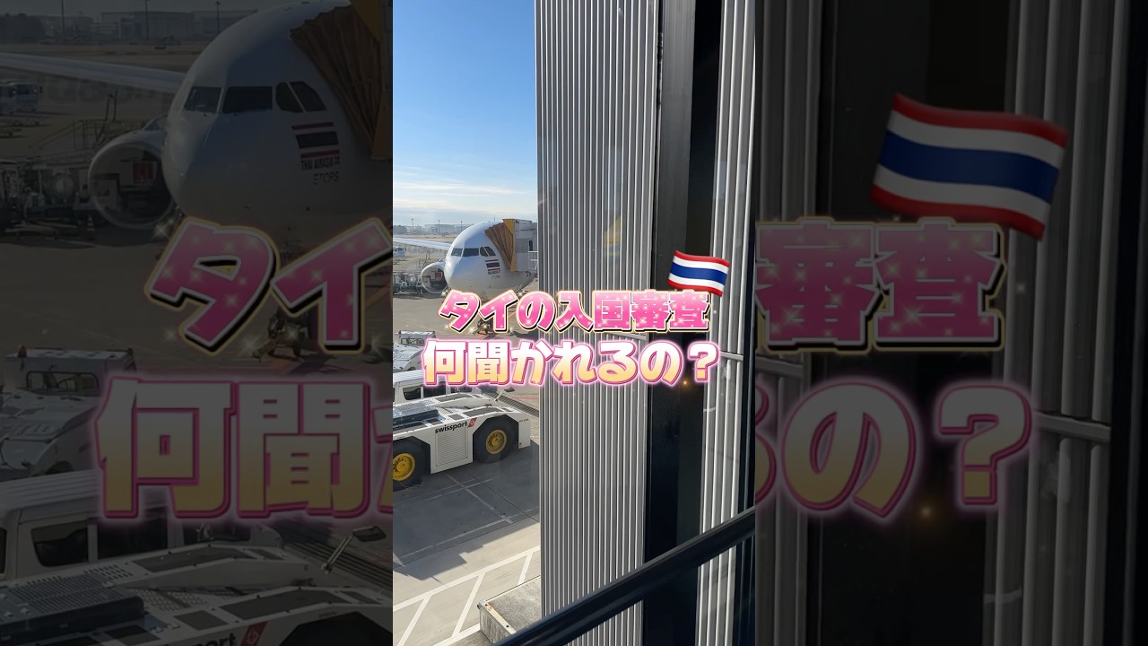 タイの入国審査でこれ聞かれる&hellip;？🇹🇭#タイ #バンコク #タイ旅行 #thailand #bangkok #bangkokthailand